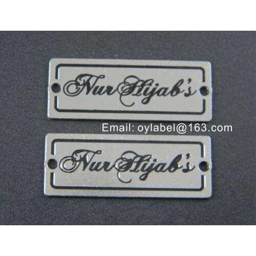 Custom made metal label for cloth /scarf/shoe /bag / garment label