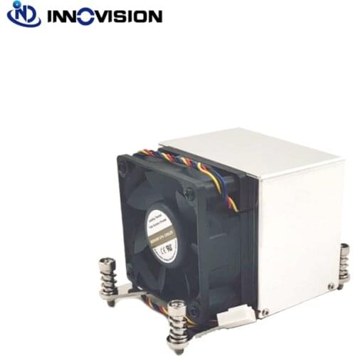 2020 New 2U LGA2011 Narrow Server Heatsink Radiator CPU Cooler For Industrail Workstaton With 60MM High Air Volume Fan