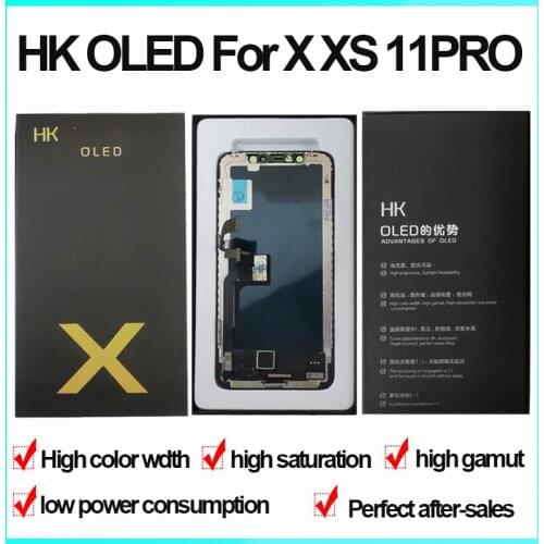Factory wholesale HK OLED LCD Pantalla LCD Display For iphone X XS OLED Display Touch Screen Digitizer Assembly For iPhone11 Pro