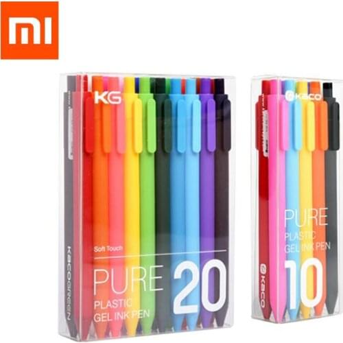 Original Xiaomi Mijia Kaco Sign Pen PREMEC Smooth Refill 0.5mm Signing Pen Mi Colorful Pens add Blue Black Red Refill ink