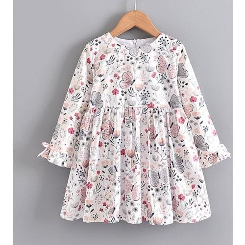 Autumn Girls Birthday Party Princess Dress Girls Toddler Girl Dresses Kids Dresses For Girls Baby Girl Printed Flower Dress
