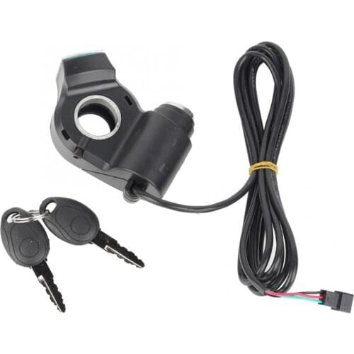 Electric Vehicle LCD Display Panel Thumb Throttle Voltage Voltmeter Key Switch Lock with Power Switch for Electric Bike Scooter