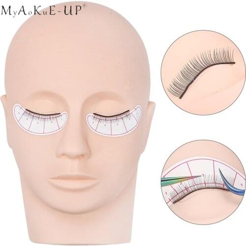 Professional Massage Training Eyelashes Grafted Mannequin Head Makeup Practice Model Fake Mannequin Head Model Lashes Extension