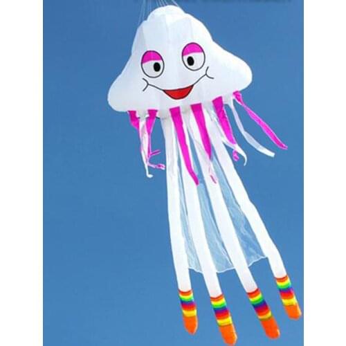 Outdoor Fun Sports 2015 NEW 3D Software Kite/ 5m Single Line Power Jellyfish Kite Good Flying Send Handle Line