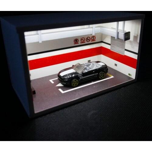 1:64 Diorama Led Light Singer Underground PackingGarage finished