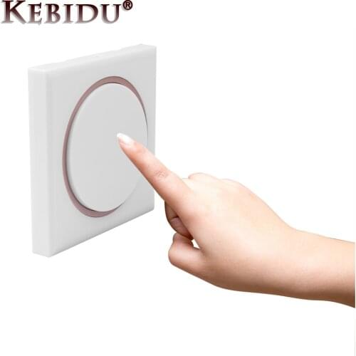 Kebidu Universal Wireless 433MHz Remote Control Switch AC 220V 1CH Relay Receiver Module Wall Panel RF Remote Control For Light