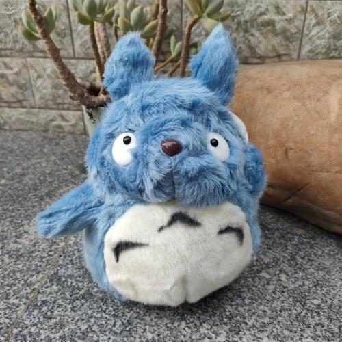Japanese Film Cartoon My Neighbor Totoro Blue Totoro Soft Plush Toys Doll 13cm