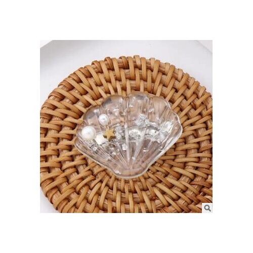 120pcs/lot DIY Simple Multi Fantastic Marine Hair Clips Lucency Shell Starfish Hair Claws Hair Styling Tools Accessories HA872