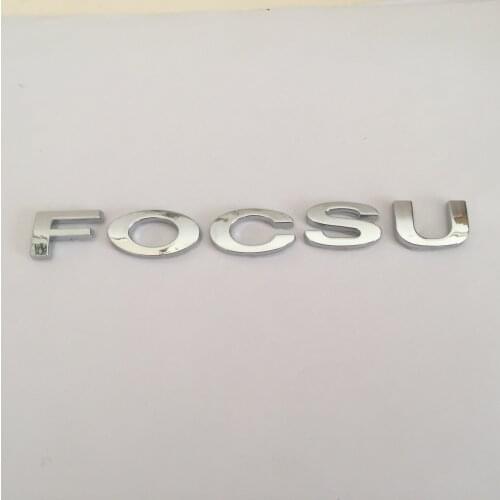 1pcs 3D ABS F-ocus car Letter Rear trunk Decals Emblem badge sticker Decal Car styling auto Accessories