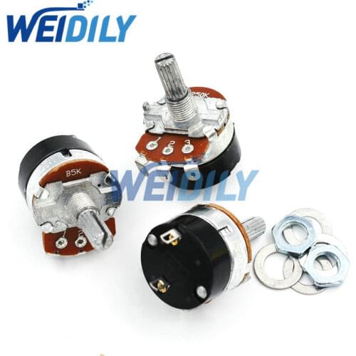 5PCS WH138-1 adjustable resistance speed regulator with switch potentiometer WH138-1 B5K B10K B20K B50K B100K B250K B500K