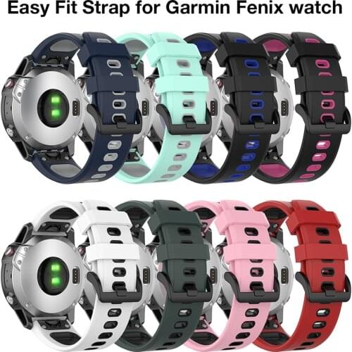 20mm 22mm 26mm New Sport Watchband Wriststrap for Garmin Fenix 6X 6 6S Pro 5X 5 5S Plus 3 3HR Easy Fit Quick wirstband Correa
