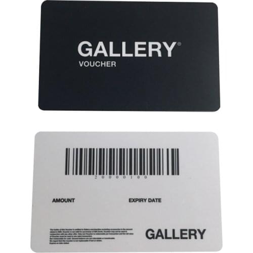 100pcs/one design customized business card glossy 0.76mm thickness barocde id card name plastic pvc card