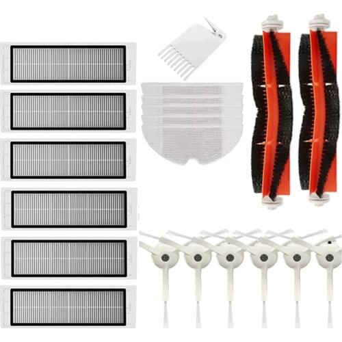 Promotion!Vacuum Cleaner Accessories for Xiaomi Mijia S50 S51 S55 S5 S6 for Filter Kits Mop Cloth Roll Brush Spare Parts