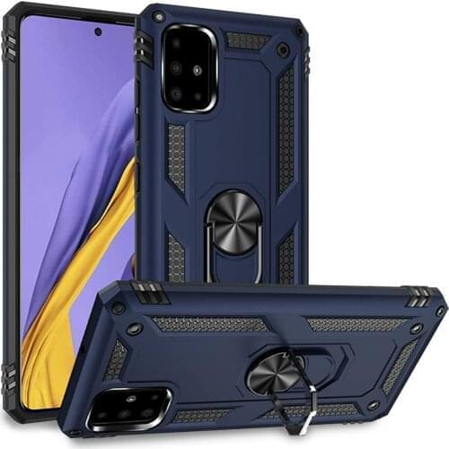 For Case Samsung Galaxy A51 Case Cover Armor Rugged Military Shockproof Car Holder Ring Case for Samsung Galaxy A51 A 51 for