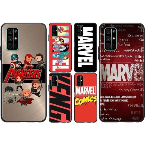 Marvel Avengers Logo Superhero For Huawei Honor 50 SE V30 View 20 V20 30i 30S 30 20S 20E 20i 20 Lite Pro Plus Phone Case