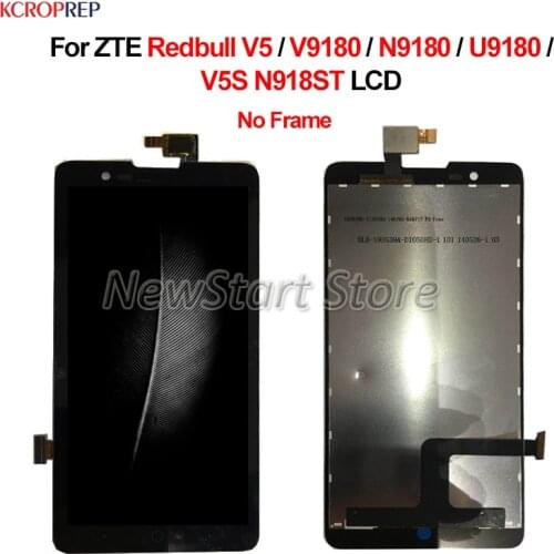 For ZTE Redbull V5 LCD Display Touch Screen Digitizer Assembly 5.0" No Frame For ZTE V5 V9180 N9180 U9180 V5S N918ST lcd