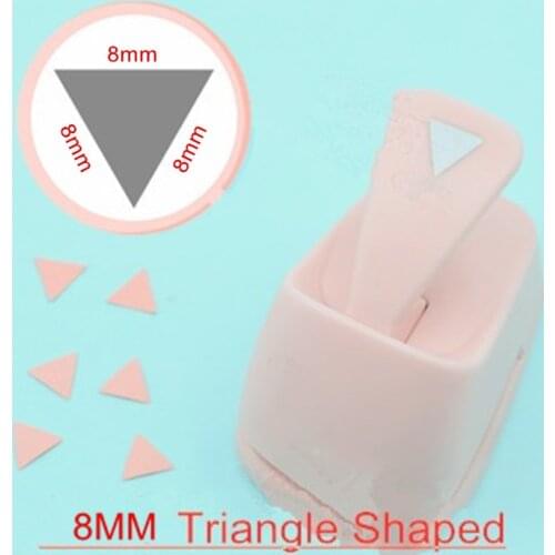 Free Shipping 8mm Triangle shaped save power paper/eva craft punch Scrapbooking Handmade punchers Geometry hole punches puncher