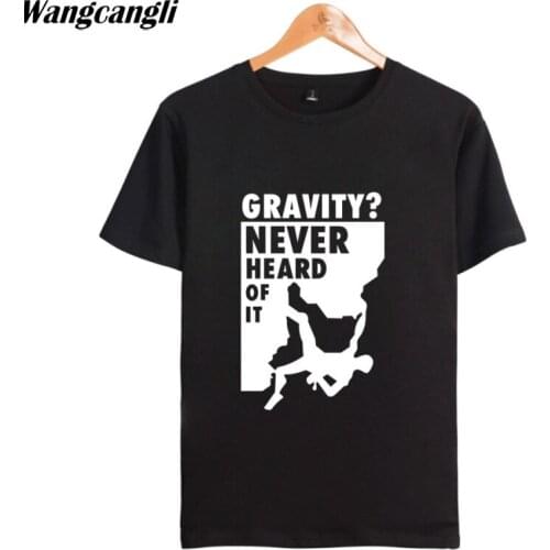 Gravity 2019 Never Heard Of It Summer Cotton T-shirt Men Short Sleeve Print Casual TShirt Homme Men/Women T Shirt Tops
