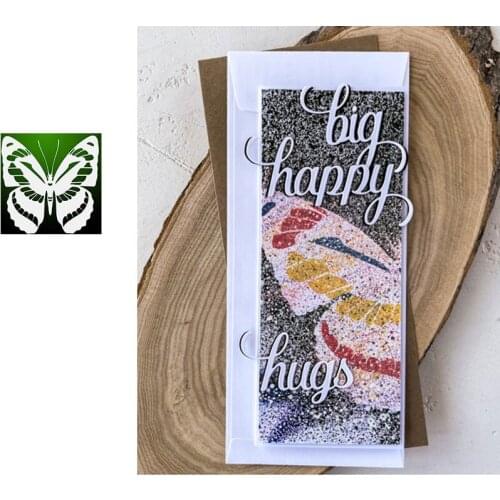 Hexapod Butterfly Stencil Cutting Dies & Stamps Scrapbook Dariy Decoration Stencil Embossing Template Diy Greeting Card Albums