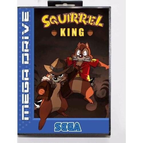Squirrel King 16 bit MD Game Card With Retail Box For Sega Mega Drive/ Genesis