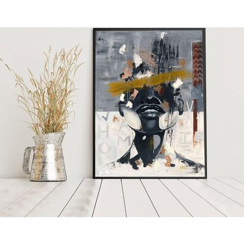 Canvas Painting African American Art Identity Crisis Posters and Prints Wall Art Pictures For Nordic Living Room Home Decor