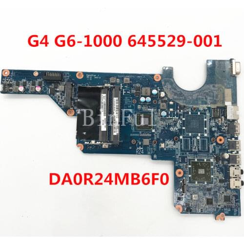 High quality For Pavilion G4 G4-1000 G6-1000 Laptop motherboard 645529-001 645529-501 645529-601 DA0R24MB6F0 100% full Tested
