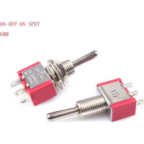 Micro Switch 3 Pin SPST ON-OFF-ON 3 Position Stop position CQC UL ROHS Silver Point 12V New Toggle Switch