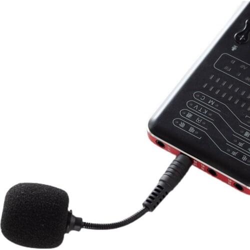 Portable 3.5mm 360 Degree Bent Clear Voice Game Microphone For Cell Phone Laptop PC Desktop Small Size Mic
