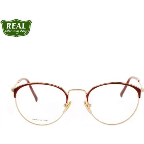 China factory wholesale metal optical frame oval women men spectacle frames Prescription Glasses eyewear unisex