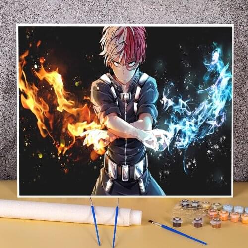 Cartoon Anime DIY Painting By Numbers Set Acrylic Paints 40*50 Oil Painting Handmade For Wholesale