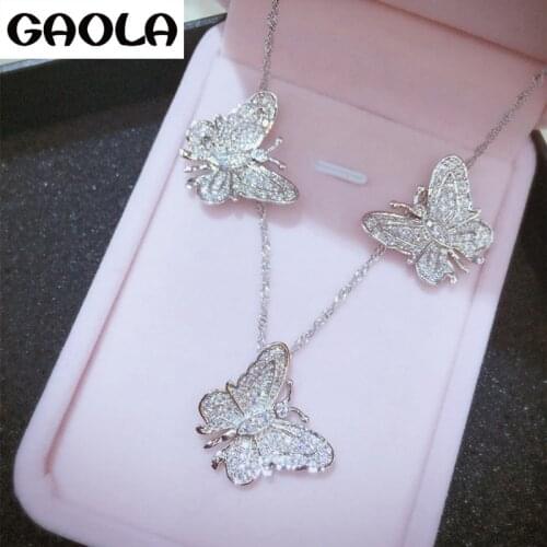 2016 Wedding Bridal Clear AAA CZ Drop Necklace Earrings Jewelry Set GLD0728/GLE4078Y