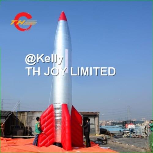 Free air shipping advertising inflatable rocket model, big inflatable rocket balloon for sale, custom make inflatable spaceship