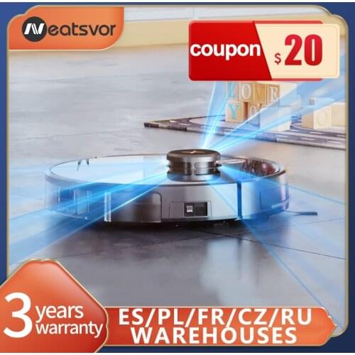 NEATSVOR X600 Pro Multifunctional Robotic Vacuum Cleaner 6000PA Poweful Suction Auto Charge Laser Navigation Draw Cleaning Area