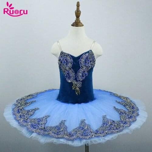 Ruoru Pink Color Pancake Tutu Skirt Ballerina Ballet Tutu Princess Ballet Dress for Girls Adult Children Kids Dancewear Costume