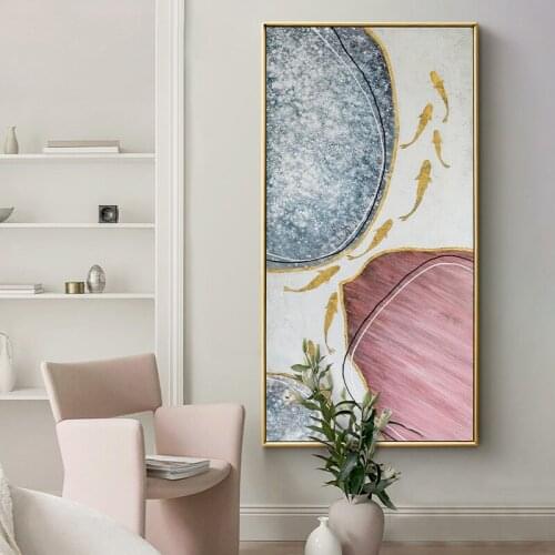 Nordic Minimalist Modern Abstract Oil Painting hand-painted Decorative Painting The Living Room Entrance Hallway Corridor Nine F