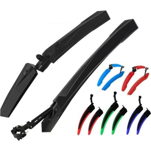 Bicycle Mudguard Quick Release Mountain Bike Fender Lengthened Mud Tile Mud Removal Soft Glue Durable Front and Rear Mudguard