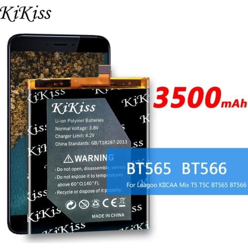 High Capacity 3500mAh BT565 BT566 For Leagoo KIICAA Mix T5 T5C MixT5 MixT5C BT-565 BT-566 Phone Parts Bateria Batterie Baterij