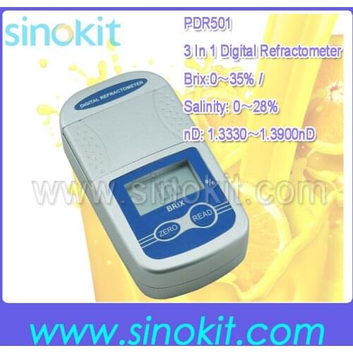High Precision Digital Brix and Salinity Pocket Refractometer PDR501