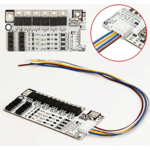4 Series 12V 60A Lithium LiFePo4 Cell Battery Protection BMS PCB Board W/ Balance Free Shipping
