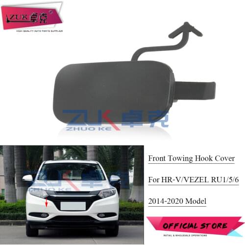 ZUK Front Bumper Towing Hauling Tow Haul Hook Cover Case Cap For HONDA VEZEL HRV HR-V 2014 2015 2016 2017 2018 OE# 71104-T7A-000