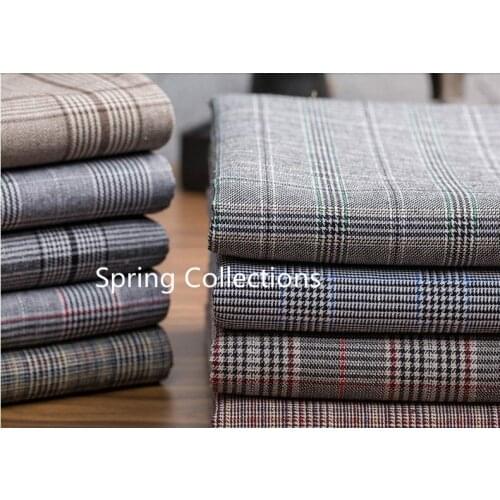 145*100cm cotton dyed high quality check fabric for DIY fashion apparel coat pants cover handwork cloth 240g/M