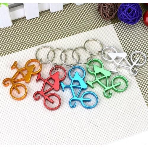 Free Shipping+Wholesale Cute Bike Bicycle Metal Beer Bottle Opener keychain key rings for bike,1000pcs/lot