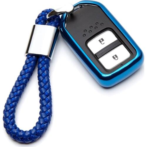 Car Key Case Cover For Honda Elision Civic Jade Spirior Accord Odyssey Fit Soft TPU Protection Key Shell Car Styling Key rings