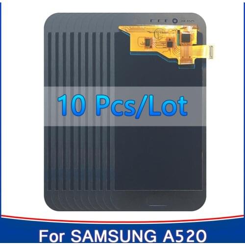 10PCS Tested 5.2'' Original AMOLED LCD for SAMSUNG Galaxy A5 2017 A520 A520F A520M LCD Display Touch Screen Digitizer Assembly