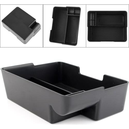 For Tesla Model 3 Auto Car Center Console Tray Organizer w/ Coin and Sunglasses Holder