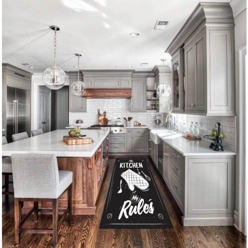 My Kitchen Rules Rug,Washable carpet, Fan carpet. Anti-slip floor rugs, Area Rugs, Kitchen Carpets,Funny Rugs,Home Decor Carpets