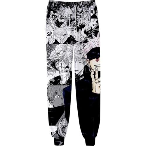 Jujutsu Kaisen 3D Print men jogger pants Hip Hop Trousers Kpop Fashion Casual Jujutsu Kaisen boy/girls spring Pants Oversized