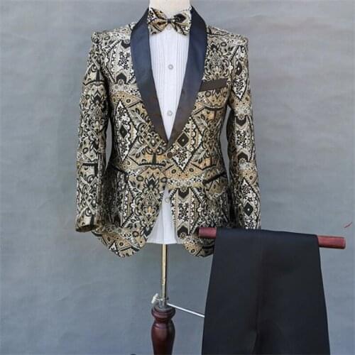 Slim suit mens blazers erkek mont los hombres abrigos палто мужская модный banquet casual mens jackets and coats casacos 무대의상