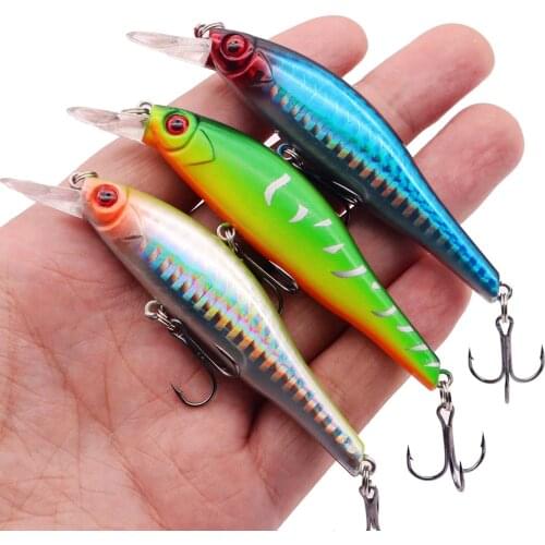 New Minnow Fishing Lure 9.5cm 11.5g Laser Crankbait Hard Bait Wobblers Peche Bass Trolling Bait Isca Artificial For Fishing