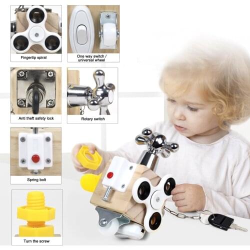 2021 New Fidget Toy Early Childhood Education Montessori Finger Stress Relieve Kids Autism Activity Fitget Toy For Birthday Gift